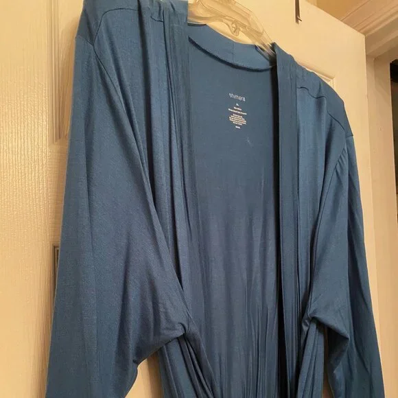 New Shimera Teal Modal Knit Robe - Picture 2 of 3